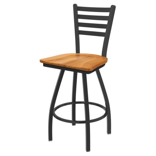 Xl 410 Jackie Swivel Stool With Pewter Finish And Medium Maple Seat