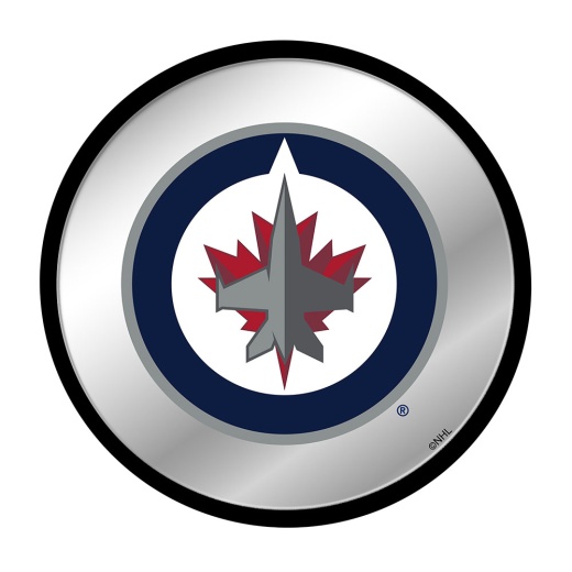 Winnipeg Jets: Modern Disc Mirrored Wall Sign
