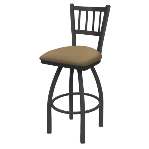 810 Contessa Swivel Stool With Pewter Finish And Canter Sand Seat
