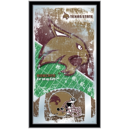 Texas State 15" X 26" Football Mirror By Holland Bar Stool Company
