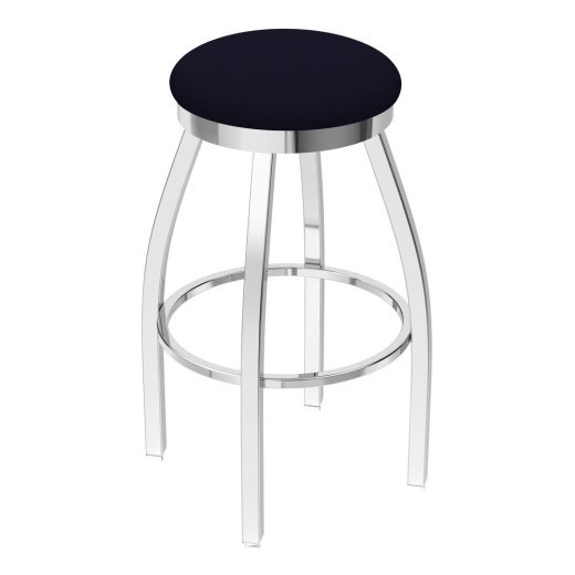802 Misha Swivel Stool With Chrome Finish And Canter Twilight Seat