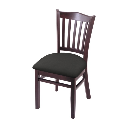 3120 18" Chair With Dark Cherry Finish And Canter Iron Seat