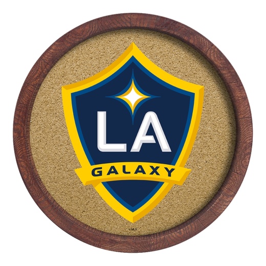 La Galaxy: "Faux" Barrel Framed Cork Board