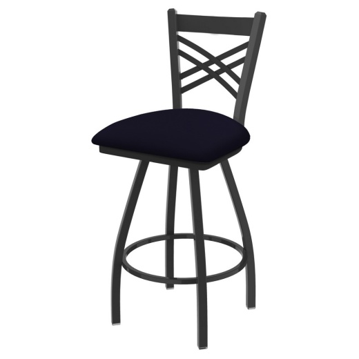Xl 820 Catalina Swivel Stool With Pewter Finish And Canter Twilight Seat