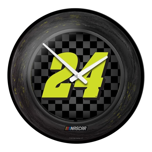 William Bryon: Tire Framed Modern Disc Wall Clock