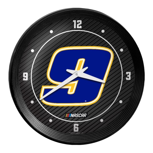 Chase Elliott: Ribbed Frame Wall Clock