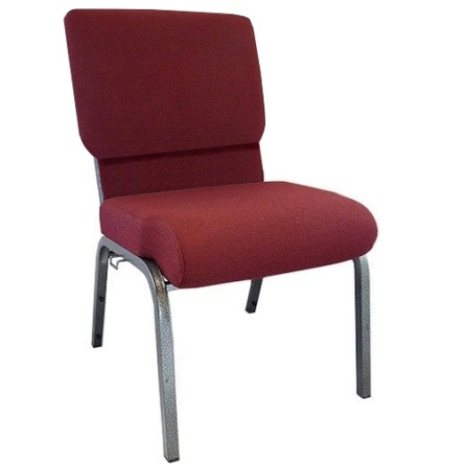 Advantage Maroon Church Chair 20.5 In. Wide