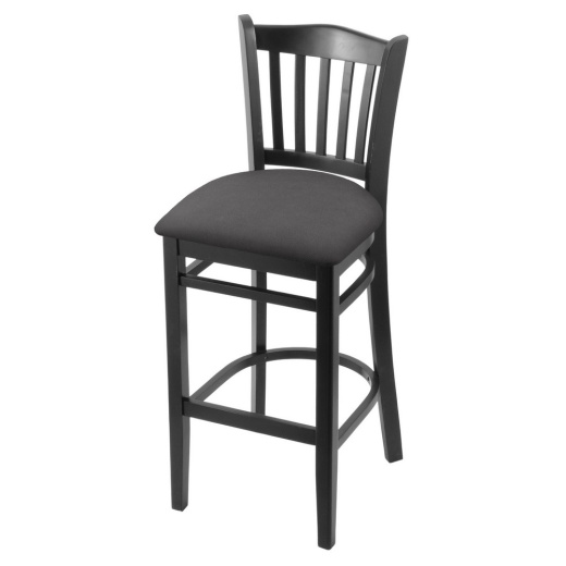 3120 30" Bar Stool With Black Finish And Canter Storm Seat