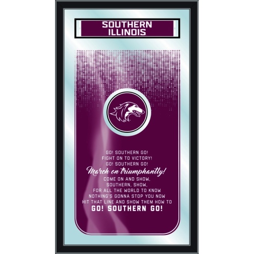 Southern Illinois University 26" X 15" Fight Song Mirror By Holland Bar Stool Company