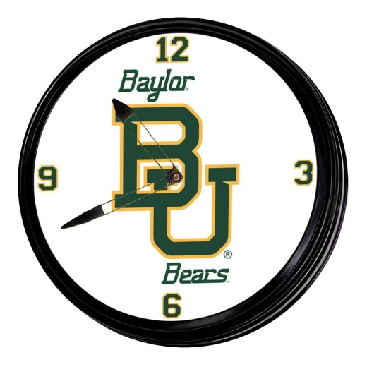 Baylor University Bears 19" Led Team Spirit Clock