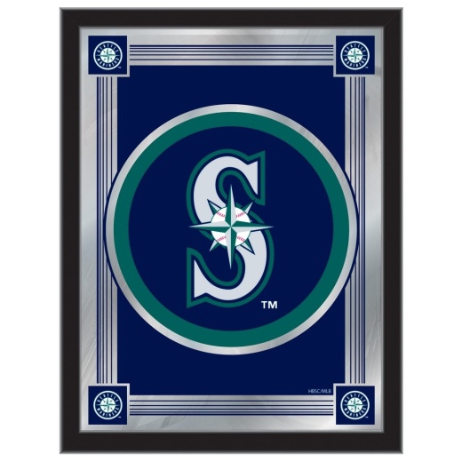 Seattle Mariners 17"X22" Logo Wall Mirror By Holland Bar Stool
