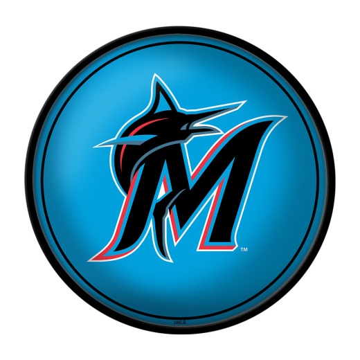 Miami Marlins: Logo Modern Disc Wall Sign