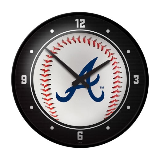 Atlanta Braves: Baseball Modern Disc Wall Clock