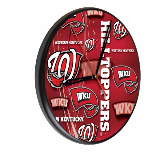 Western Kentucky Digitally Printed Wood Clock By The Holland Bar Stool Co