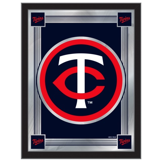 Minnesota Twins 17"X22" Logo Wall Mirror By Holland Bar Stool