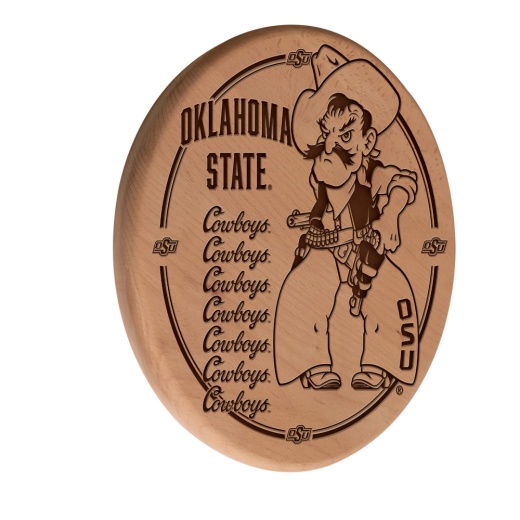 Oklahoma State Laser Engraved Wood Sign By The Holland Bar Stool Co