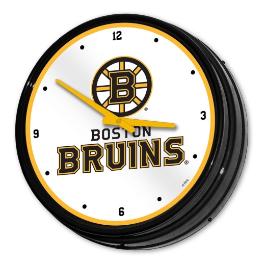 Boston Bruins: Illuminated Retro Diner Wall Clock