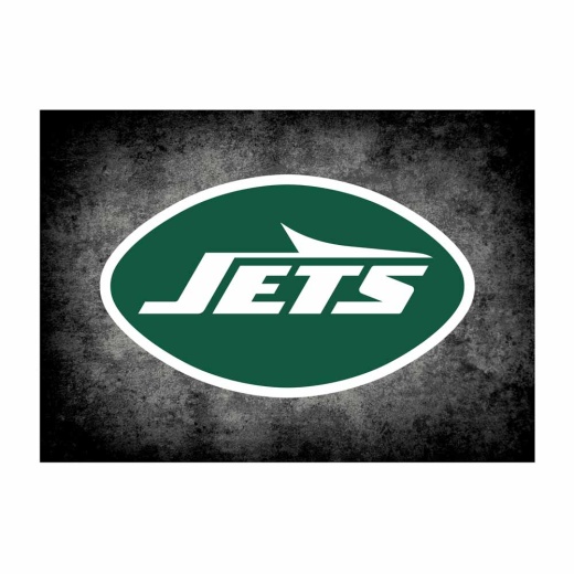 New York Jets 8X11 Distressed Rug