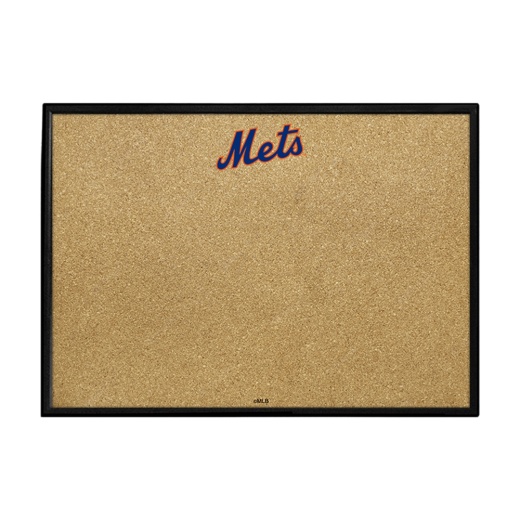 York Mets: Wordmark Framed Corkboard