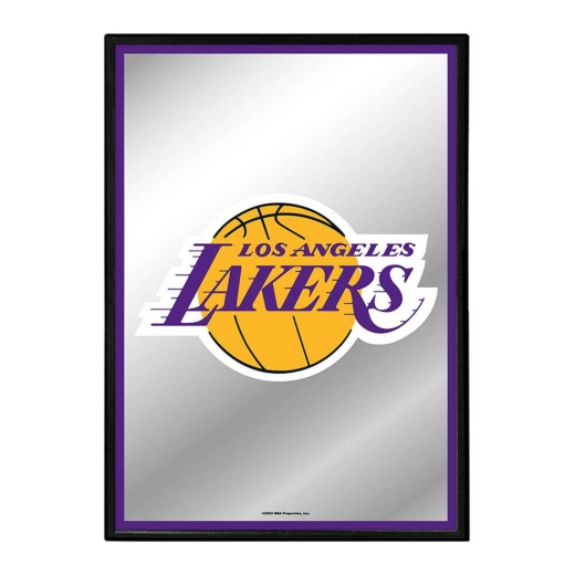 Los Angeles Lakers: Framed Mirrored Wall Sign Vertical