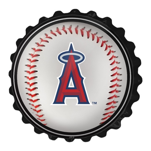Los Angeles Angels: Baseball Bottle Cap Wall Sign