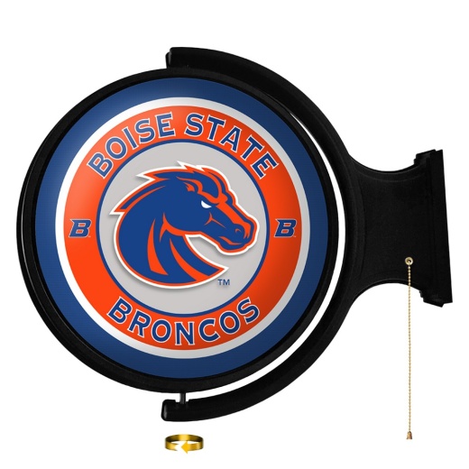 Bsu Boise State Broncos Rotating Illuminated Team Spirit Wall Signround