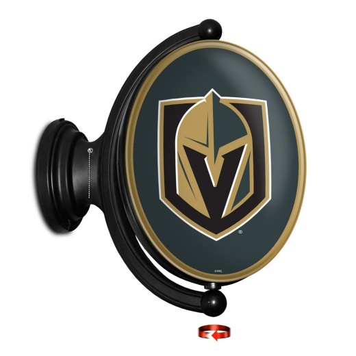 Vegas Golden Knights: Original Oval Illuminated Rotating Wall Sign