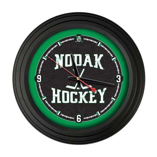 University Of North Dakota (Hockey) 15" Traditional Wall Clock By Holland Bar Stool Co