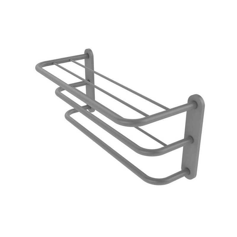 Three Tier Hotel Style Towel Shelf With Drying Rack