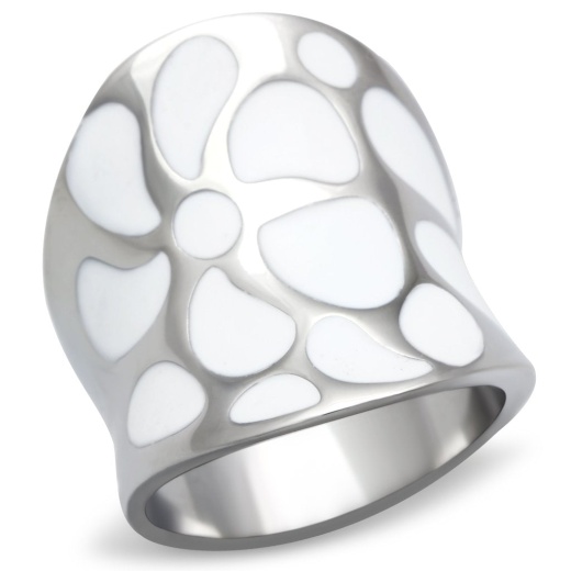 Tk224 - High Polished Stainless Steel Ring With No Stone - 5