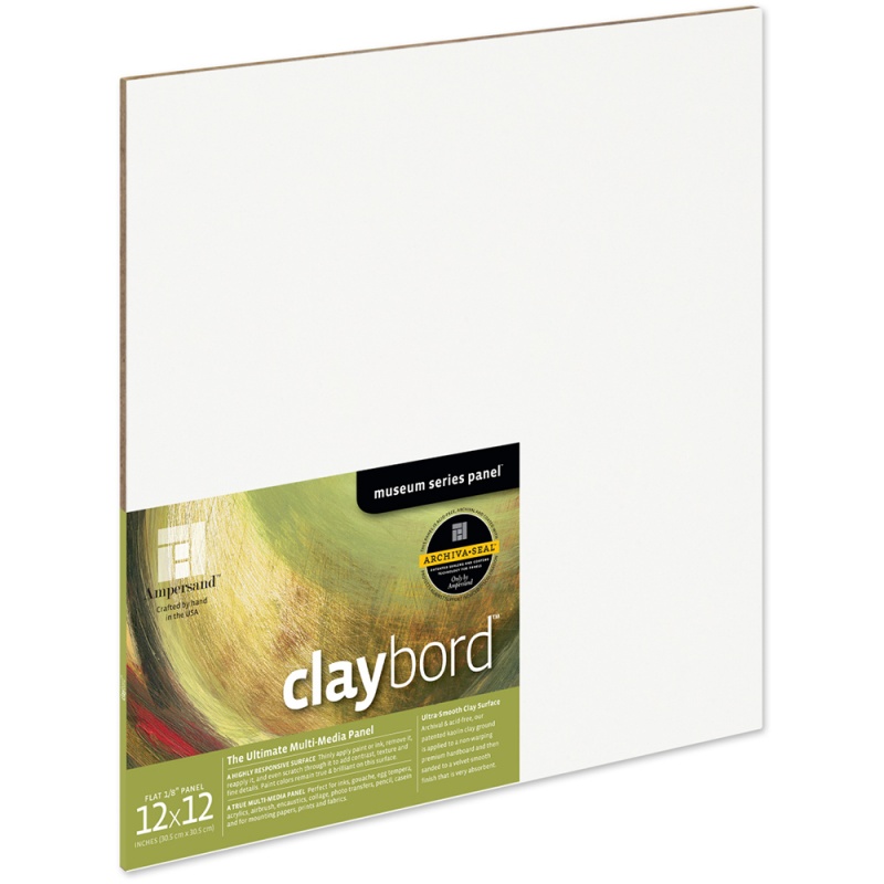 Claybord 1/8" Flat 12x12