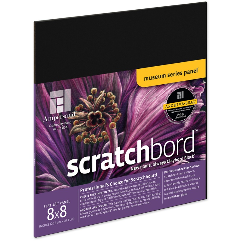 Scratchbord 1/8" Flat 8x8