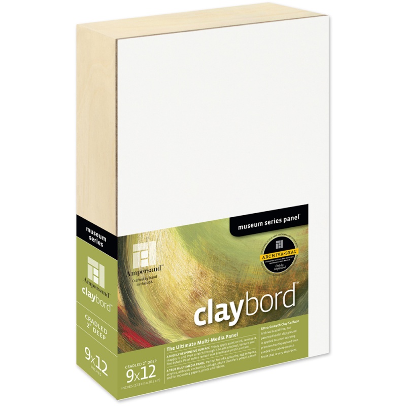 Claybord 2" DEEP Cradled 9x12
