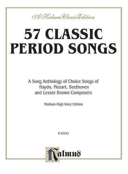 57 Classic Period Songs For Medium High Voice Book