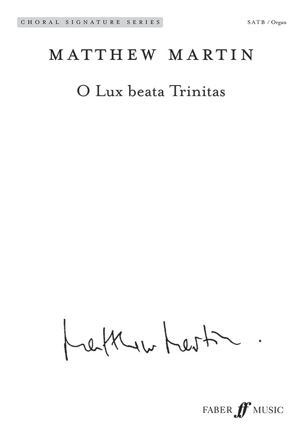 O Lux Beata Trinitas Choral Octavo