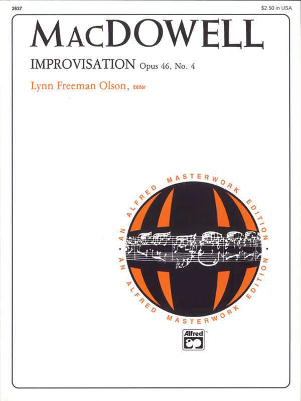 Macdowell: Improvisation, Opus 46, No. 4 Sheet