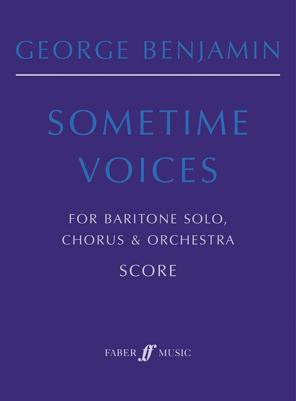 Sometime Voices For Baritone Solo, Chorus & Orchestra Score