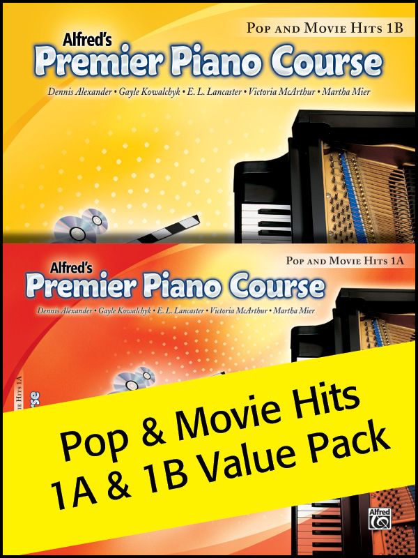 Premier Piano Course, Pop And Movie Hits 1A & 1B 2012 (Value Pack) Value Pack
