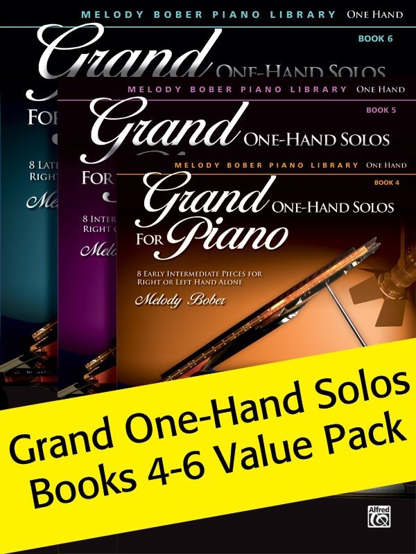 Grand One-Hand Solos Books 4-6 (Value Pack) Value Pack