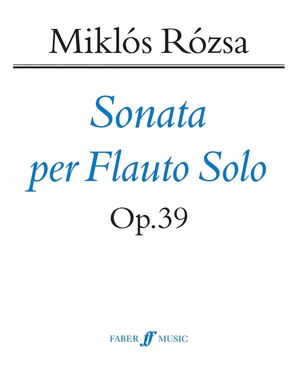 Flute Sonata, Opus 39 Book