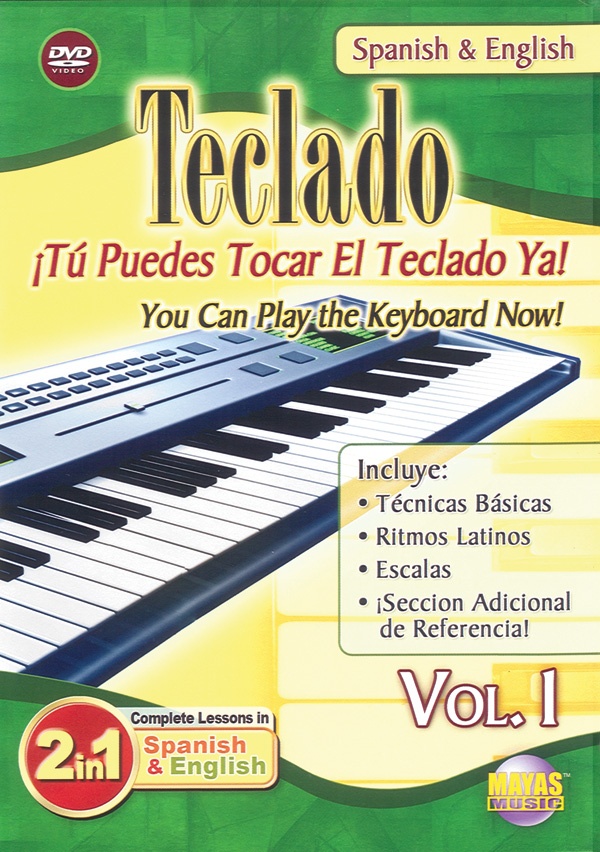 2 In 1 Bilingual: Teclado Vol. 1 ¡tú Puedes Tocar El Teclado Ya!; You Can Play The Keyboard Now! Dvd