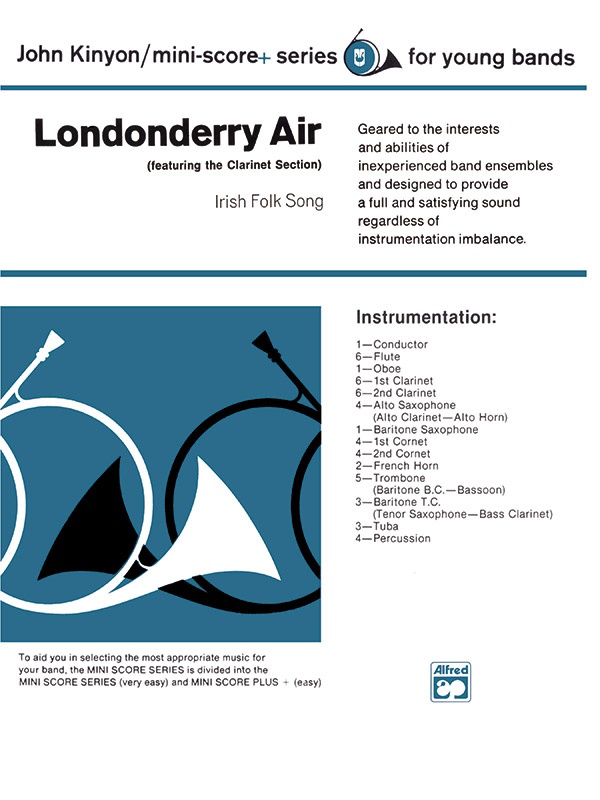 Londonderry Air Clarinet Section Feature Conductor Score