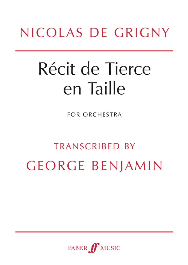 Recit De Tierce En Taille For Orchestra Study Score