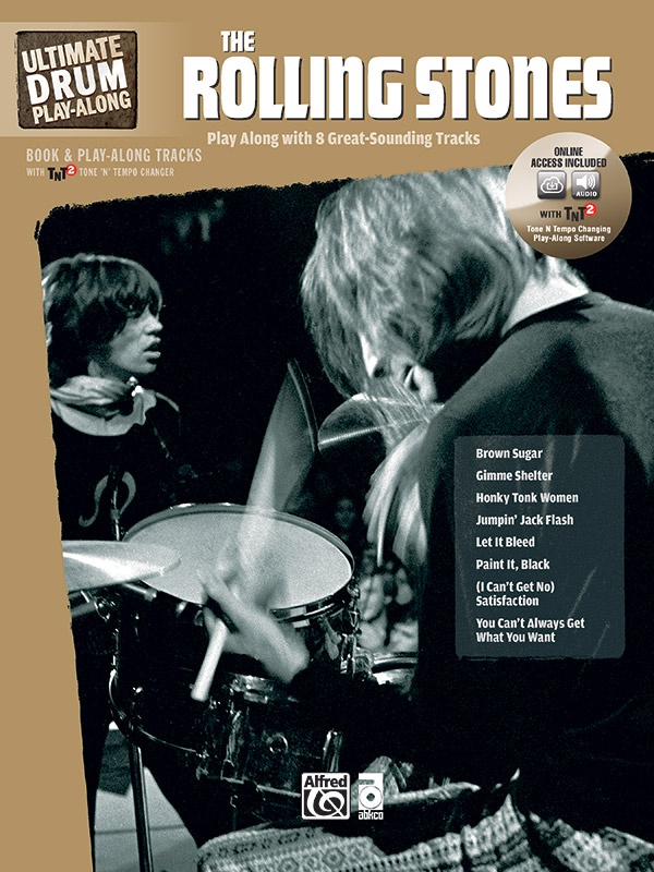 Ultimate Drum Play-Along: The Rolling Stones Play Along With 8 Great-Sounding Tracks Book & Online Audio/Software