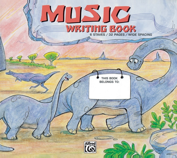 Alfred's Basic Music Writing Book Wide Lines, 32 Pages Book
