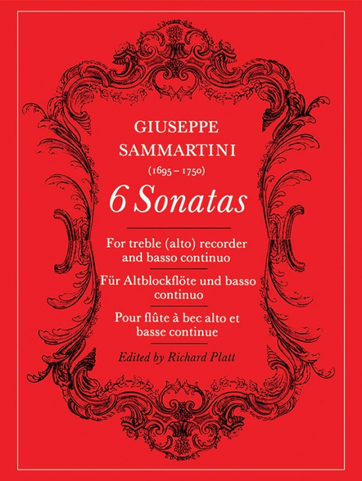 Six Sonatas Book for Treble Recorder