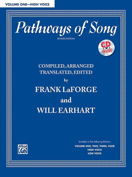 Pathways Of Song, Volume 1 Book & Online Audio for High Voice