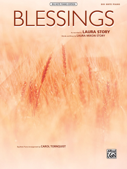 Blessings Sheet Music - Big Note Piano Edition