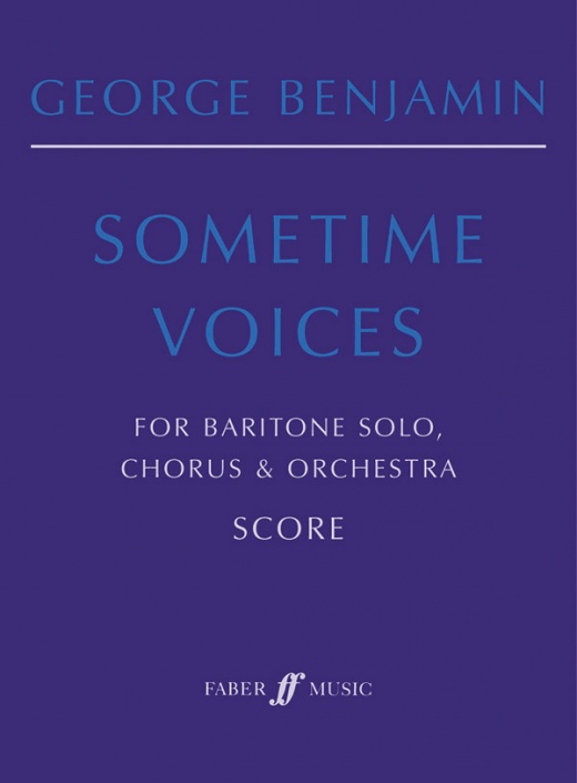 Sometime Voices For Baritone Solo, Chorus & Orchestra Score