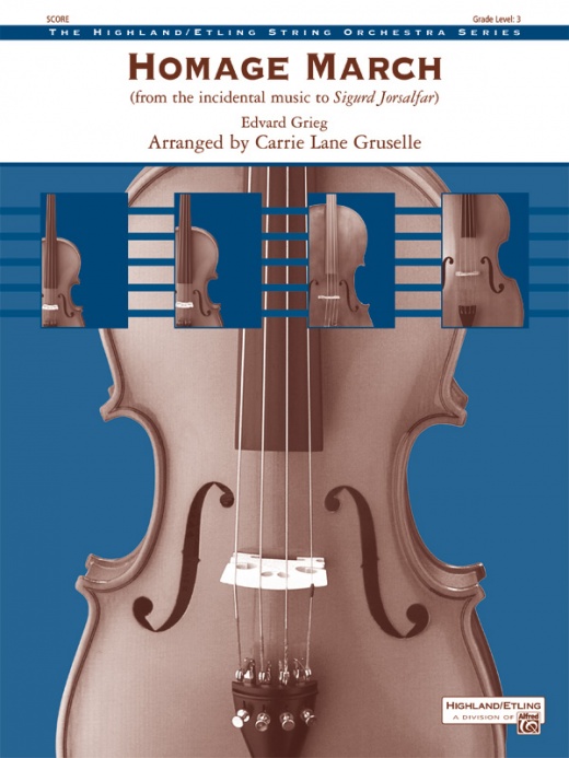 Homage March (From The Incidental Music To Sigurd Jorsalfar) Conductor Score & Parts